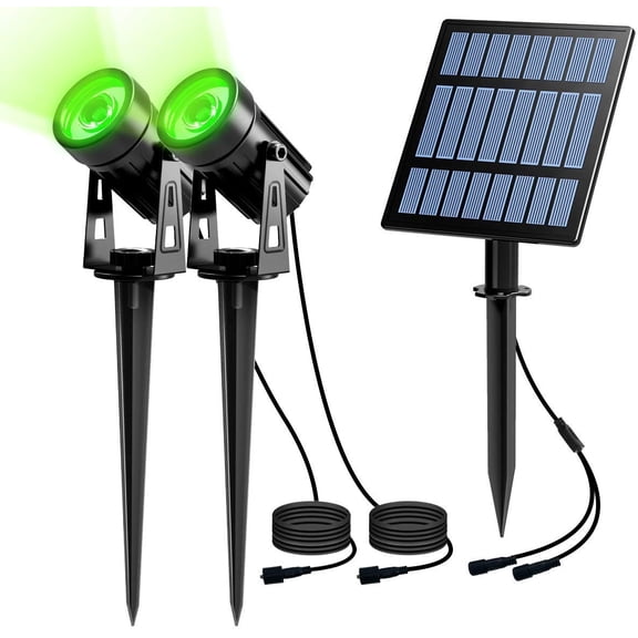 LINLIN Solar LED Spot Lights, Solar Landscape Lights, Waterproof Solar Spotlight for Backyard Landscape Driveway Patio Gardens Lawn