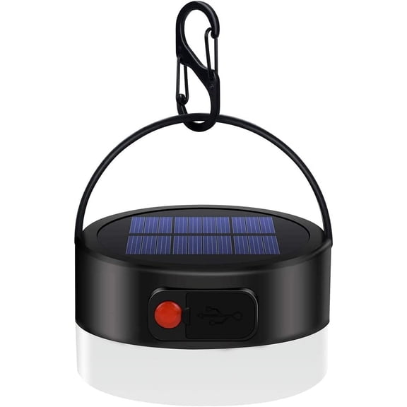 LINLIN Solar Lantern Rechargeable LED Camping Light,4 Lighting Modes Portable Solar Light Bulb Waterproof Tent Lanter Great for Travel,Outdoor,Hiking,Fishing,Home