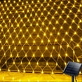 thumbnail image 1 of LINLIN Solar Net Lights Outdoor Mesh Lights, Waterproof 200LEDs 3x2m Net Mesh Fairy Light 8 Modes Solar String Light Christmas Tree-wrap Decorative Lights for Patio Balcony Wall Roof, 1 of 9