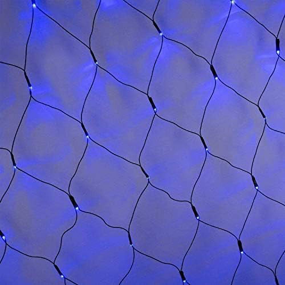 LINLIN Solar Net String Lights,1.1mx1.1m 100LED Net Light Outdoor Mesh
