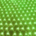 thumbnail image 1 of LINLIN Solar Net String Lights, 3m*2m 200LED Net Lights with 8 Modes Backyard Patio Net Light for Window Wall Sweetheart Table Background Camping Beach (Green), 1 of 9