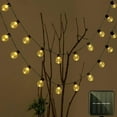 thumbnail image 1 of LINLIN Solar Outdoor Bulb String Lights, 3.5m 10LED Festoon Bulb String Light Globe Light Bulb Fairy Lights Waterproof for Garden Indoor, 1 of 8