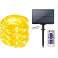 thumbnail image 1 of LINLIN Solar Rope Lights,12M 100LED Solar Copper Wire String Lights with 8 Mode Remote for Indoor Outdoor Garden Party Patio Lawn, 1 of 9
