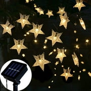 LINLIN Solar Star String Lights Outdoor, Waterproof LED Twinkle Starry Fairy Lights 8 Modes Solar Star Lights for Ambiance Garden Lawn Patio Backyard Wedding Party Christmas Decoration