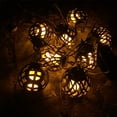 thumbnail image 1 of LINLIN Solar String Lights,Outdoor Waterproof Hanging 8LED Lantern Flickering Flame Lights Solar Garden Lights Decorative Globe for Garden Yard Gazebos Camping Party Holiday, 1 of 9