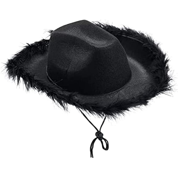 LINLIN Sparkly Glitter Space Cowboy Hat Women Funny Hats Metallic Space Shiny Cowboy Hats Flashing Blinky Party Hat