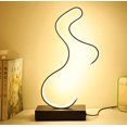 thumbnail image 1 of LINLIN Spiral LED Table Lamp, Modern 3 Colors Dimmable Desk Lamp 12W Bedside Table Lamp Night Light for Bedroom Living Room Office, 1 of 5