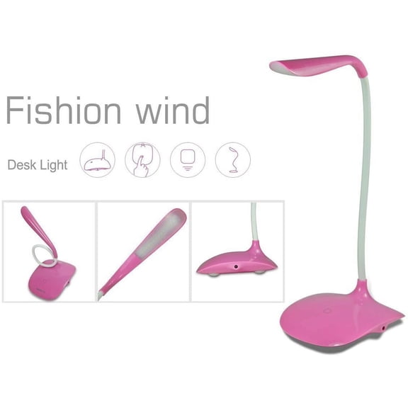 LINLIN Touch Sensor LED Table lamp Cordless Rechargeable Reading Lamp/Desk Light,3-Level Dimmable Eye Care Book Light, Flexible Neck,USB Charging Bedside Lamp for Office,Home,Reading