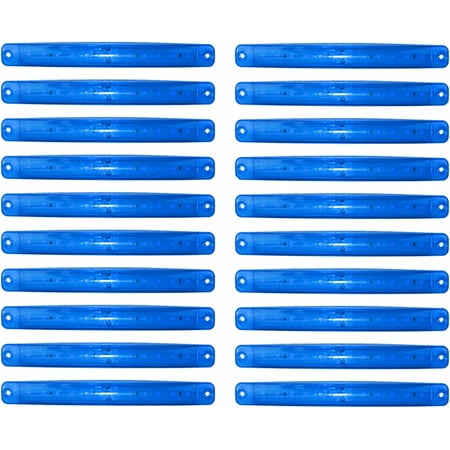 LINLIN Truck Side Marker Indicators, 20pcs Car Marker Lights Car Side Indicators Lights 12SMD LED Front Rear Side Light Position Lamps 24V for Auto Camper Van Truck Lorry