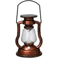 thumbnail image 1 of LINLIN Vintage Solar Lantern Outdoor, Portable Retro Solar Kerosene Lamp Lantern Horse Lamp Umbrella Candle Flame Effect Hanging Wall Light for Camping Garden Courtyard Deck Yard Path Decor, 1 of 9