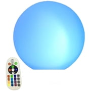 LINLIN Waterproof Floating RGB Globe Lamp Rechargeable Color Changing LED Ball Lights, Wireless Remote Control LED Mood Ball Light Sphere Orb Lamp for Party Wedding Garden Decor