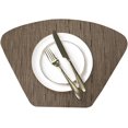 thumbnail image 1 of LINLIN Wedge Placemats, 4Pcs Fan Shaped PVC Washable Placemats for Dining Table Mat Non-Slip Placemat Set in Kitchen Accessories, 1 of 6