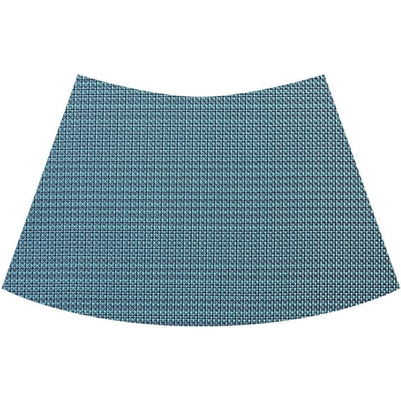 LINLIN Wedge Placemats, 4Pcs Fan Shaped PVC Washable Placemats for Dining Table Mat Non-Slip Placemat Set in Kitchen Accessories
