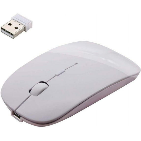 LINLIN Wireless Mouse, 2.4G Portable Mouse with Rechargeable Wireless USB Mouse for Notebook, PC, Laptop, Computer, Macbook