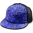 thumbnail image 1 of LINLIN Women Baseball Cap, Shiny Baseball Cap Sequin Reflective Baseball Hat Rivets Hip Hop Caps for Boys Girls, 1 of 5