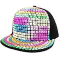 thumbnail image 1 of LINLIN Women Baseball Cap, Shiny Baseball Cap Sequin Reflective Baseball Hat Rivets Hip Hop Caps for Boys Girls, 1 of 5