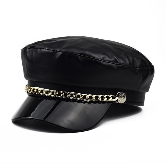 LINLIN Women Leisure Visors Cap, Fashion Flash Drill Beret Cap Octagonal Cap British Retro Winter Cap