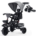 thumbnail image 1 of LINLUX 7 in 1 Toddler Trike, Toddler Ride-on Bicycles, Folding Kids Tricycle Bike, Gray, 1 of 8