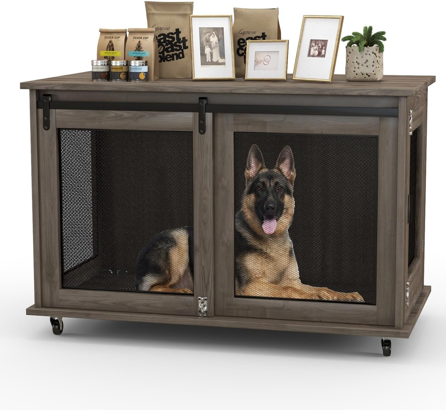 Photo inspiration: Gallery Detail: Linlux Extra Large Dog Crate Furniture Dog Kennel Indoor Wooden