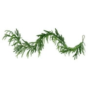 LINMOUA 4-Foot Cedar Pine Garland for Wedding and Christmas, Artificial Green Foliage with Plastic Construction for Indoor Arch, Wall, and Party Decor