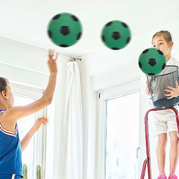 LINMOUA under $5 Silent Foam Football, Silent Football forKids,IndoorChildren's Sports Ball,Mute Sponge Soccer Ball,BabySafe FootballToy,No Noise Practice Ball