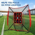 thumbnail image 1 of LINMOUA 7x7Ft Baseball Softball Practice Net with Strike,&nbsp;Pitching and Backstop Net for Hitting, Throwing and Catching, 1 of 6
