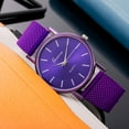 thumbnail image 1 of LINMOUA Analog Quartz Quartz Watch Woman's High-end Blue Glass Life Waterproof Distinguished Purple, 1 of 2