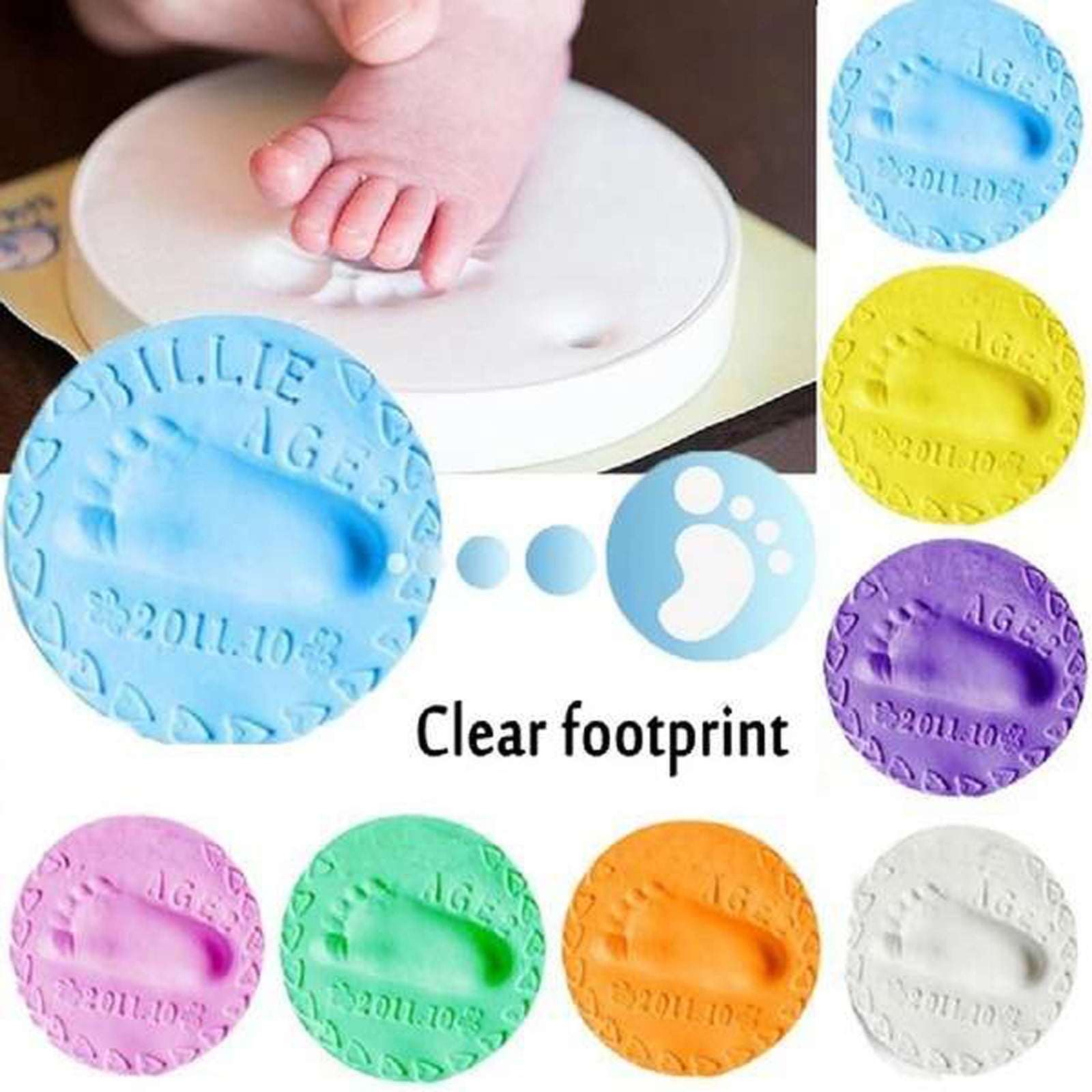 Top baby hand clay imprint kit Shop