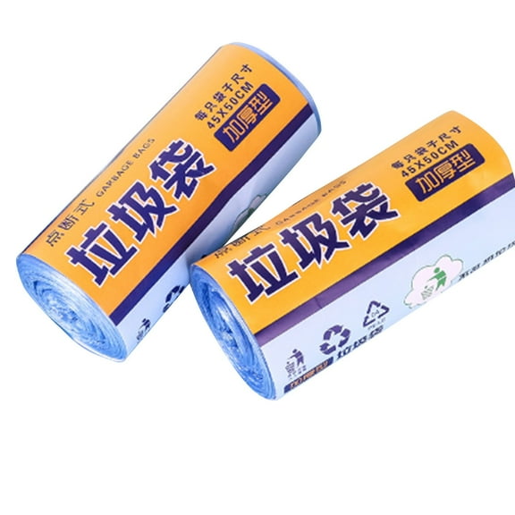 LINMOUA Trash Bags 2024 Bathroom Small Trash Bags 2 Gallon Thickened Garbage Bags for Home Office,30 Count, Fits 3 Gallon Bins, Blue