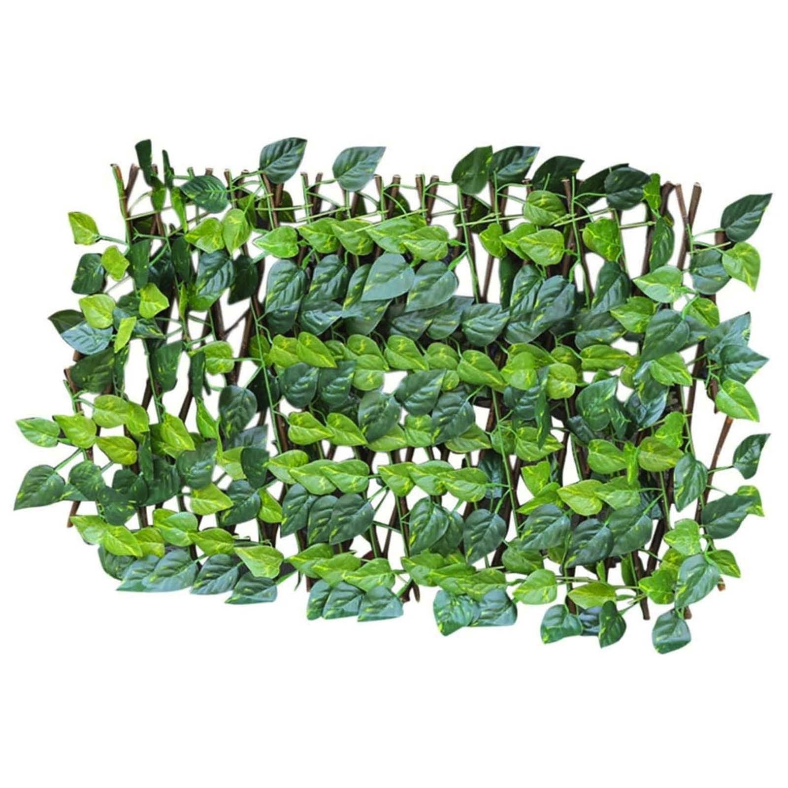 LINMOUA Garden Fence 2025 Artificial Faux Ivy Hedge Privacy Fence Wall