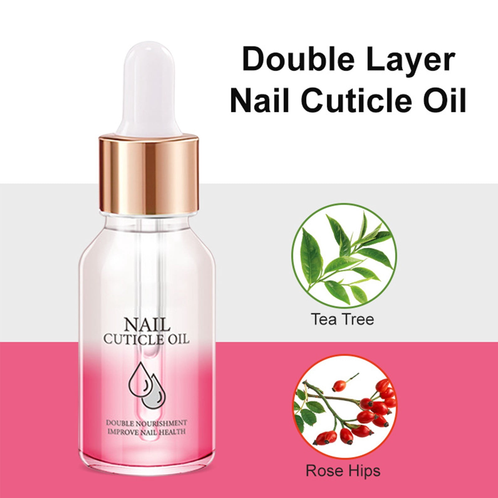 LINMOUA Nail Strengthening Cuticle Oil, Nail Growth Strengthening Serum