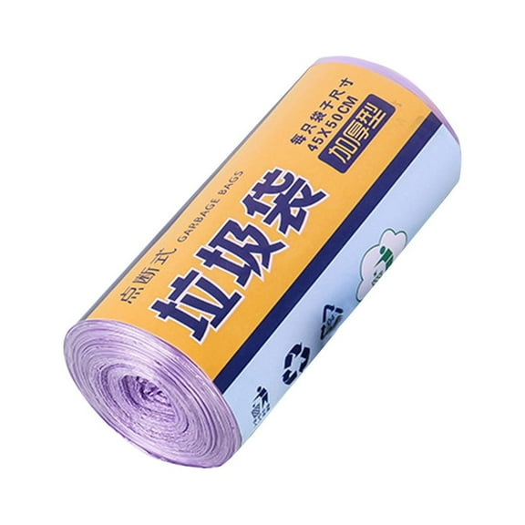 LINMOUA Clearance 2 Gallon Trash Bags - Drawstring small trash Bags for Bathroom, Kitchen, Bedroom,Office,30 Count Trash Bags Drawstring Small Thickened Garbage Bags for Office Kitchen Bedroom Purple