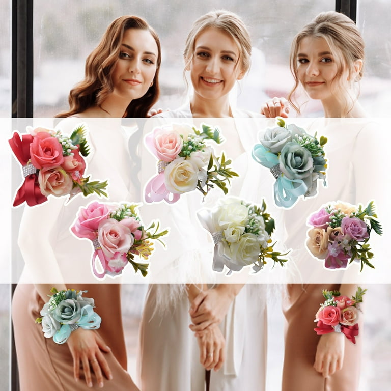 Flower wrist band for prom hotsell