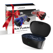 LINNER Saturn Upgraded In-The-Ear OTC Hearing Aids, Rechargeable, Lightweight, Black