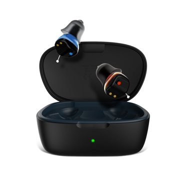 LINNER Saturn CIC Rechargeable OTC Hearing Aid, Noise & Feedback Control, Premium Comfort Design for Hearing Loss -Black