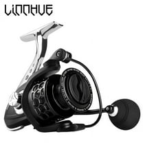 LINNHUE Fishing Reel GK1000-7000 5.2:1 Metal Spool Body Handle 8KG Max Drag Spinning Reel Saltwater Reel Fishing Accessories