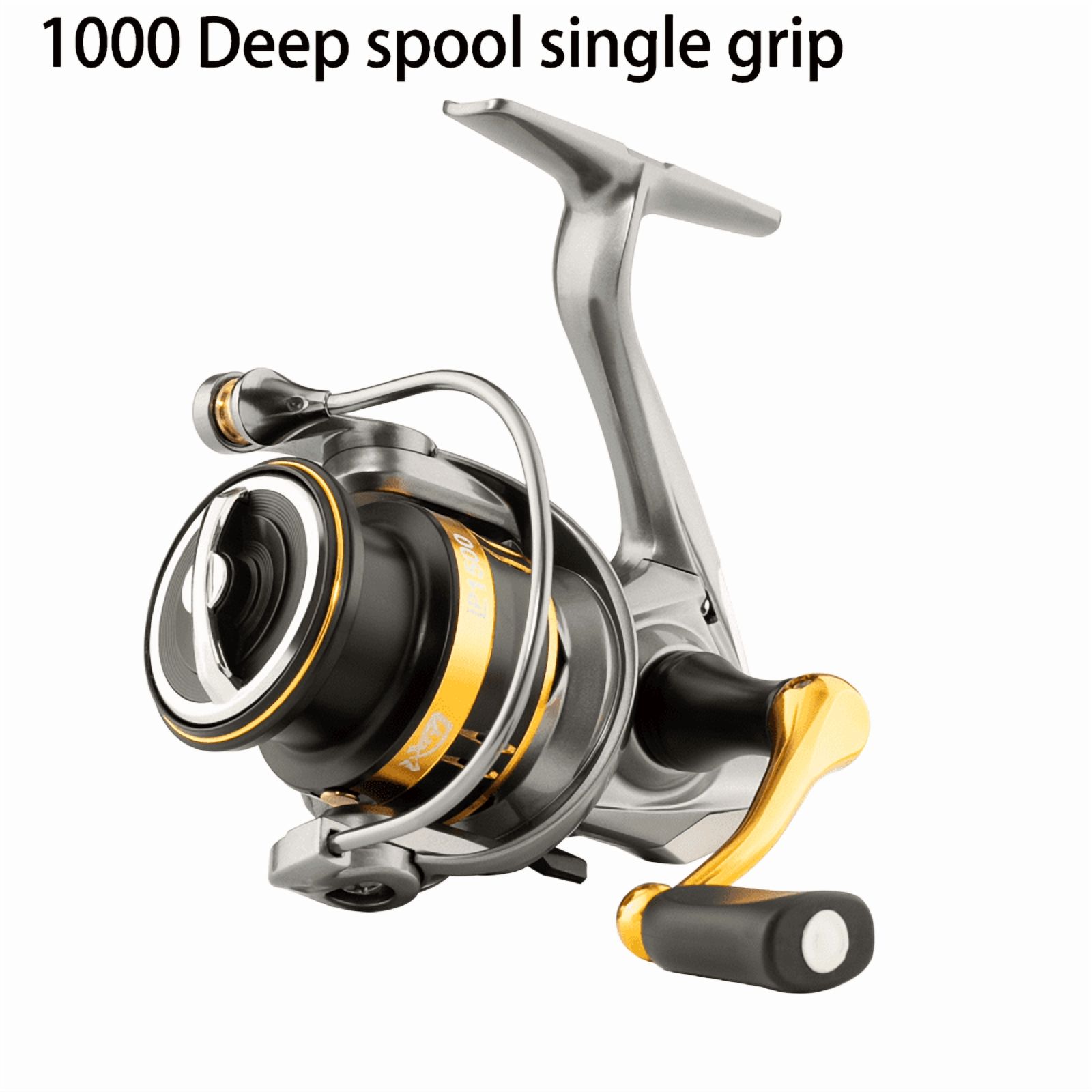 LINNHUE Fishing Reel LP1000-4000 Carbon Fiber Body Single/Double Grip Spinning Reel Double Grip Carp Reel Fishing Accessory
