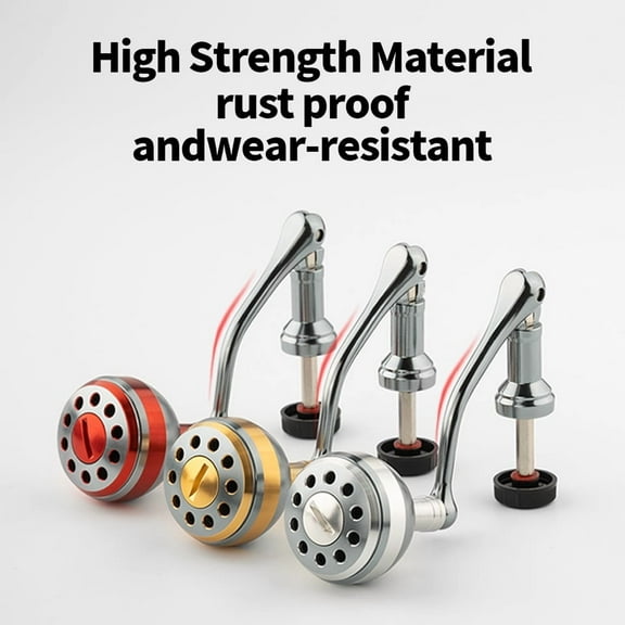 LINNHUE Spinning Fishing Reels 500-7000 Replacement Handle Metal Ball Grip Aluminum Alloy Foldable Multiple Colors Handle