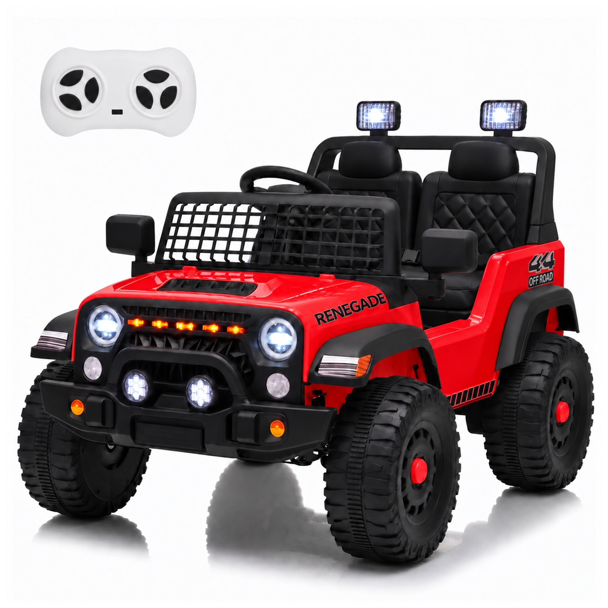 LINOR 12V Kids Ride On Car, Electric Toy Vehicle with Dual Motors, 3 ...