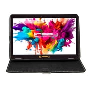 LINSAY 10.1" 1280x800 IPS 4GB RAM 128GB Storage Android 15 Tablet with case Black, Pop Holder and Pen Stylus