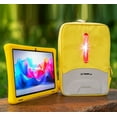 thumbnail image 1 of LINSAY 10.1 Octa Core 4GB Ram 128GB Android 15 Tablet for kids, Camera, Apps, Games with Yellow Defender Case, LED Backpack, Earphones, Holder and Pen, 1 of 6