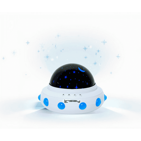 LINSAY Baby Toy Smart Kids Lamp Projector Universe LED Light Show Lullabies