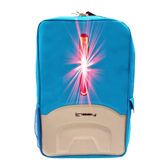 LINSAY Smart Backpack LED Light Safety Function Blue, Book pack for STUDENTS, BACK TO SCHOOL,  Bikers.
