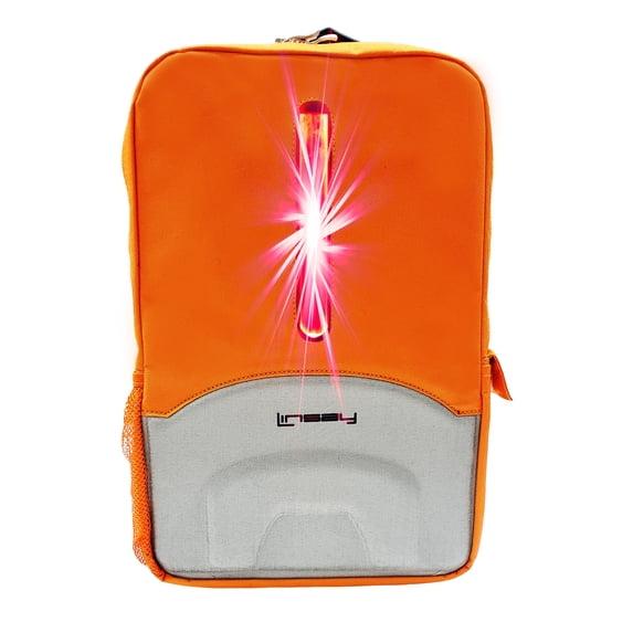 LINSAY Smart Backpack LED Light Safety Function Orange