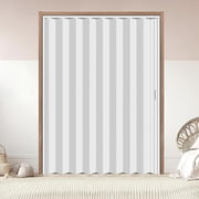 LINSHESF PVC Accordion Doors Interior, 60L x 80H in Heavy Duty Foldable Doors Includes Installation Hardware for Study Room, Bathroom, Kitchen