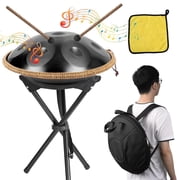 LINSHESF Steel Handpan Drums Handpan 9-Note Instrument Adults Steel Drum 2 Mallets Included Percussion Musical Instruments for Yoga Music Lessons Meditation consistent