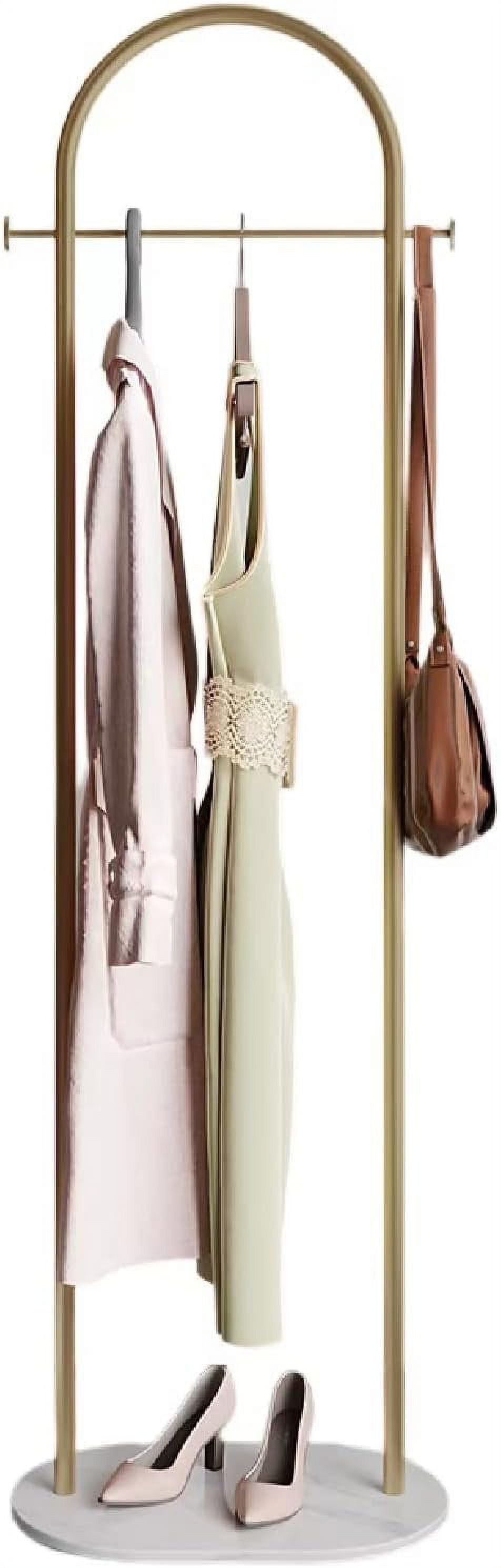 LINSHUI Clothes Rack, Coat Rack Freestanding, Modern Coat Hanger Stand
