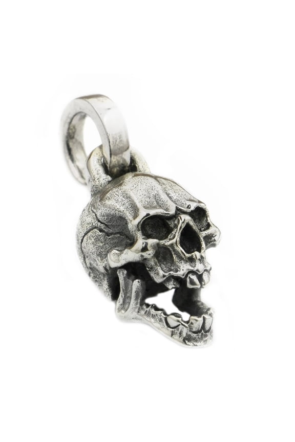 Pendants 925 Sterling Silver Charms Small Skull Punk Jewelry TA176