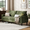 thumbnail image 1 of Linsy Home 79''W Corduroy Loveseat Sofa Couch for Living Room, Bedroom, Apartment and Small Space, Easy Assembly, Green, 1 of 9