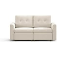 thumbnail image 1 of LINSY HOME 67"W Extra Deep Loveseat Sofa Couch with Storage, RUBIK III Upholstered 2-Seat Sofa for Small Space, Living Room, Bedroom, Apartment, Beige, 1 of 10